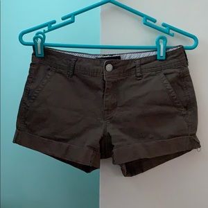 Army green shorts